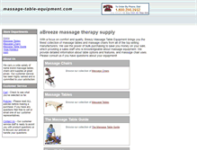 Tablet Screenshot of massage-table-equipment.com